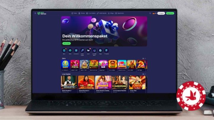 BetMatch Casino Hauptbildschirm