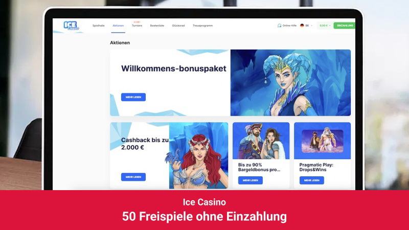 Freispielbonus im Ice Casino
