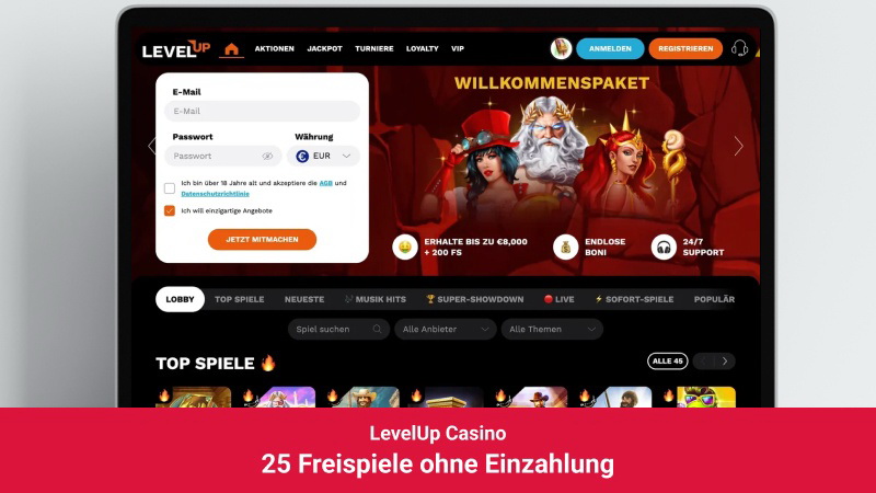 Freispielbonus im LevelUp Casino