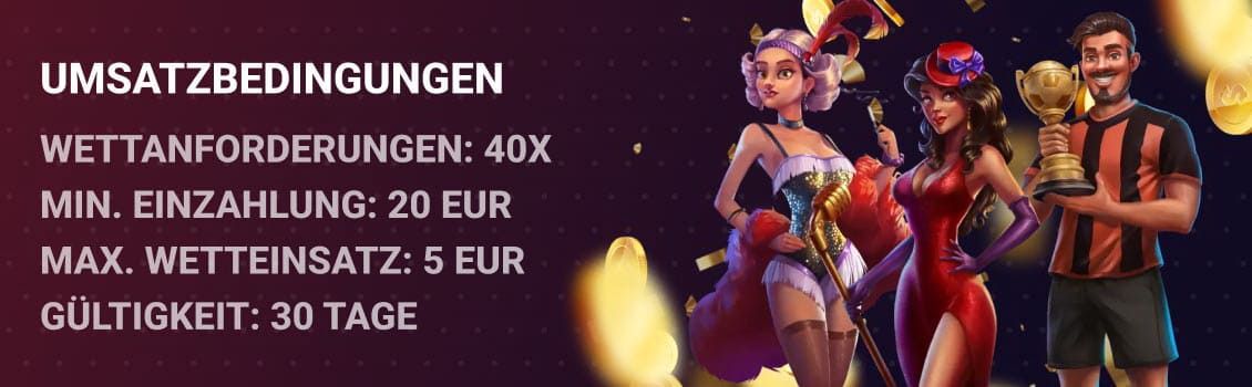 Bonusbedingungen im National Casino