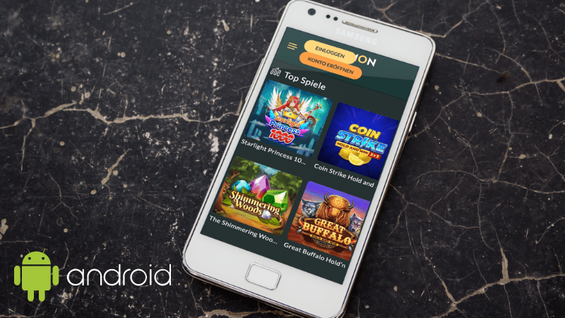 Lemon Casino auf einem Telefonbildschirm