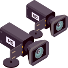 Mehrere hochaufl&ouml;sende Kameras