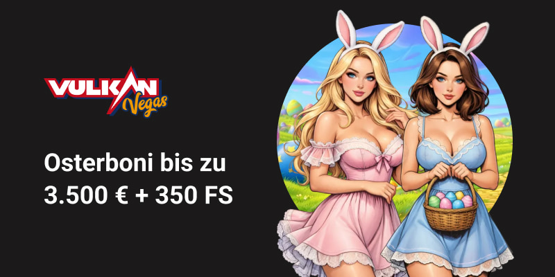 VulkanVegas Casino Osterbonus Banner
