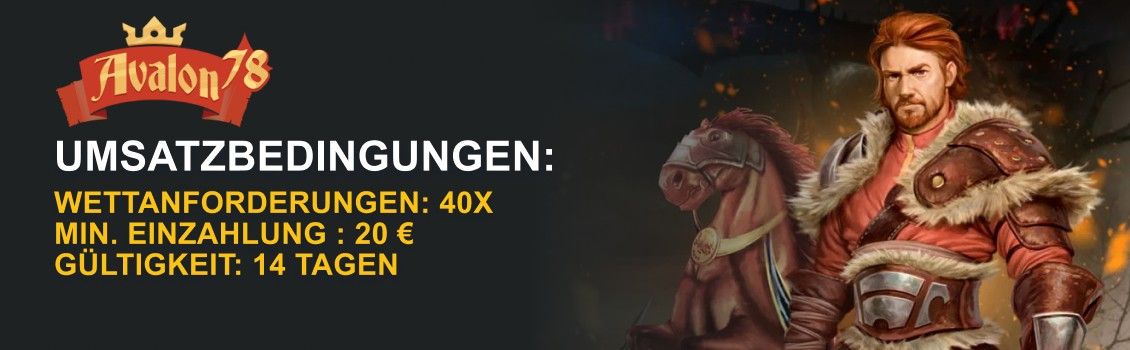 Bonusbedingungen im Avalon78 Casino