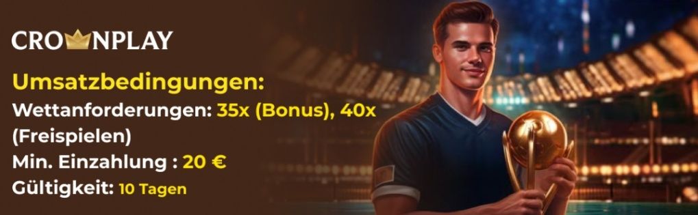 Bonusbedingungen im Crown Play Casino