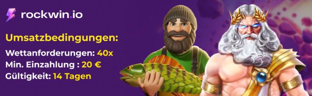 Bonusbedingungen im Rockwin Casino