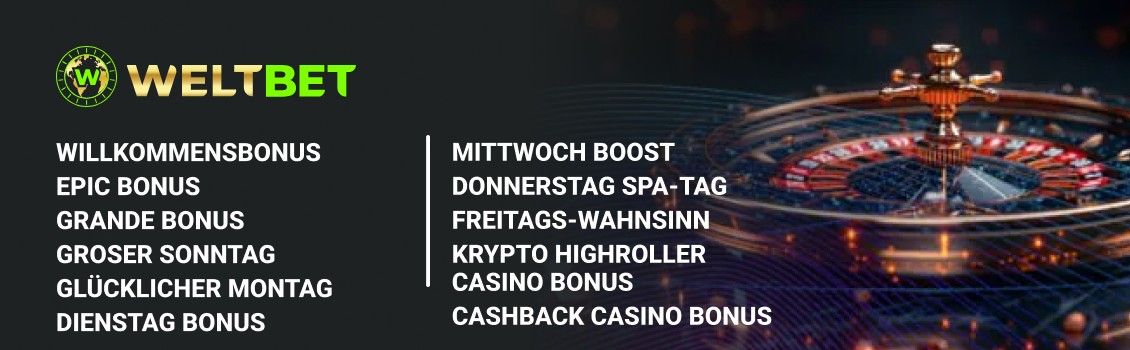 Weltbet Casino boni