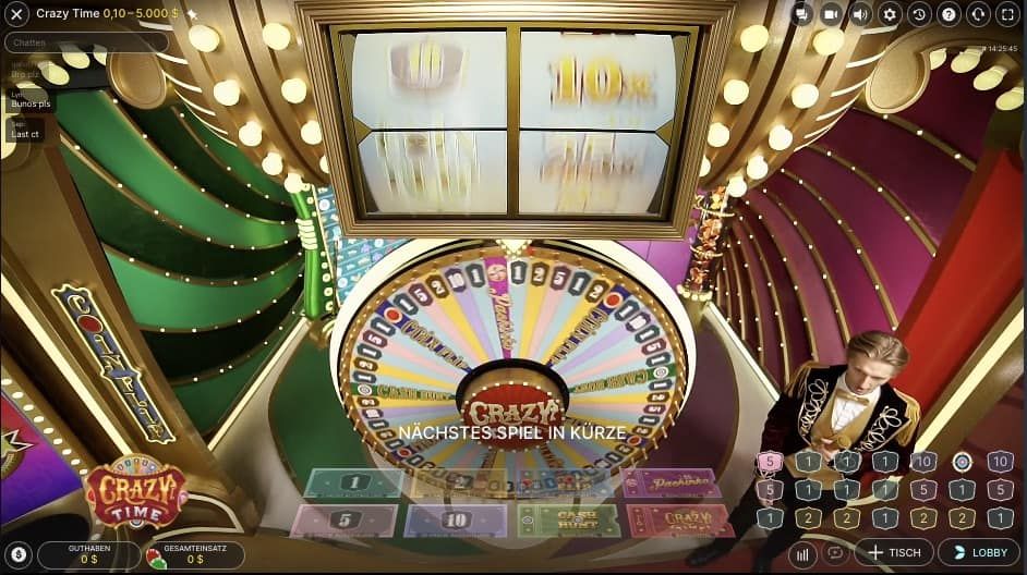 Crazy time live game