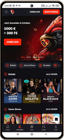 Rooster.bet mobile live casino