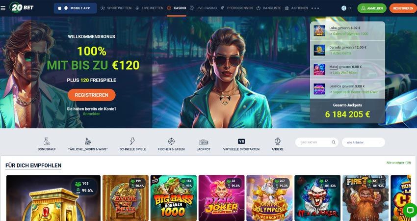 20Bet Casino Vorschau