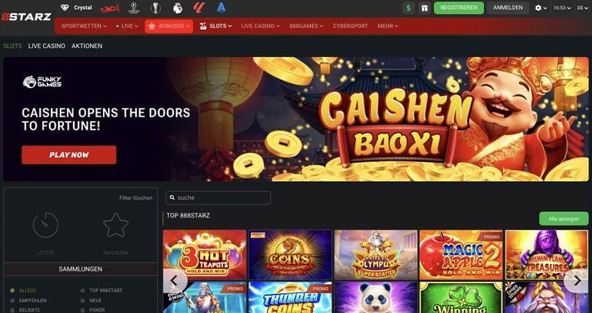 888Starz Casino Vorschau