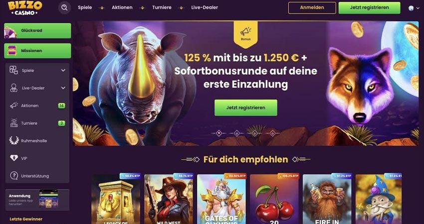 Bizzo Casino Vorschau
