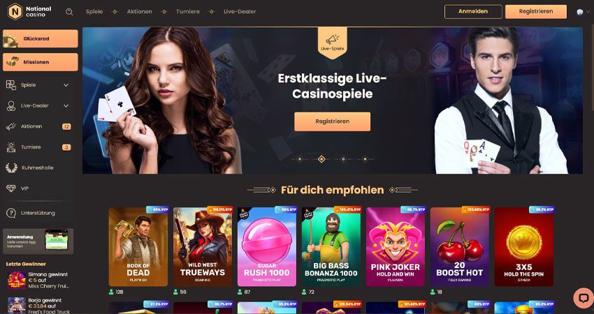 National Casino Vorschau