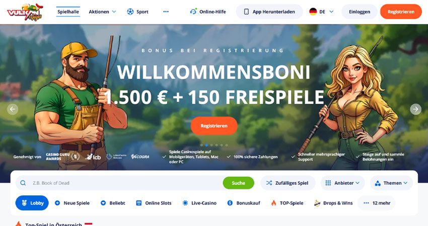 Vulkan Vegas Casino Vorschau