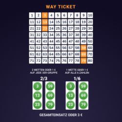 Online-Keno - Fahrschein