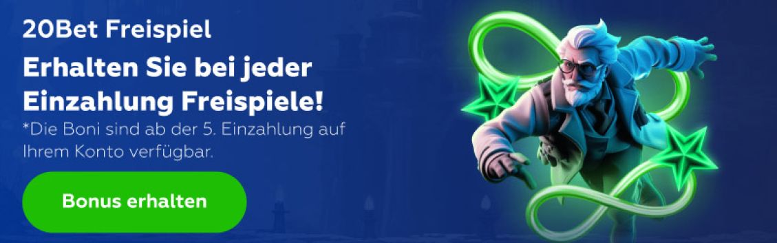 20Bet Freispiel