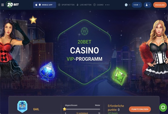 20Bet VIP-Programm