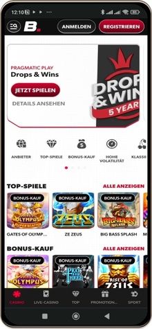 Betista Casino auf einem Mobiltelefon