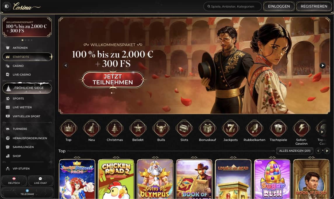 Casina Casino Hauptseite