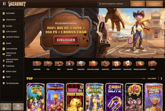 Dazardbet Casino Hauptseite
