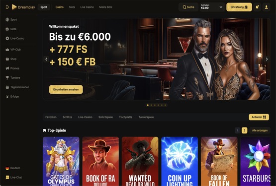 Dreamplay Hauptseite