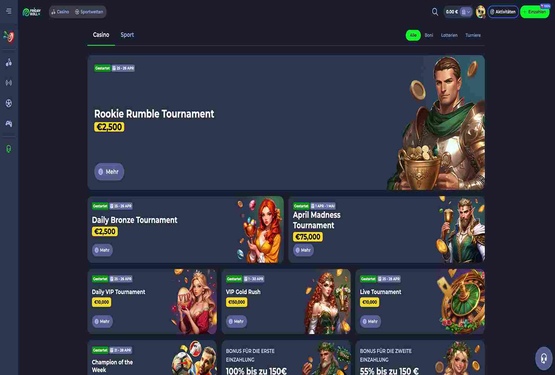 Fridayroll Casino Bonusseite