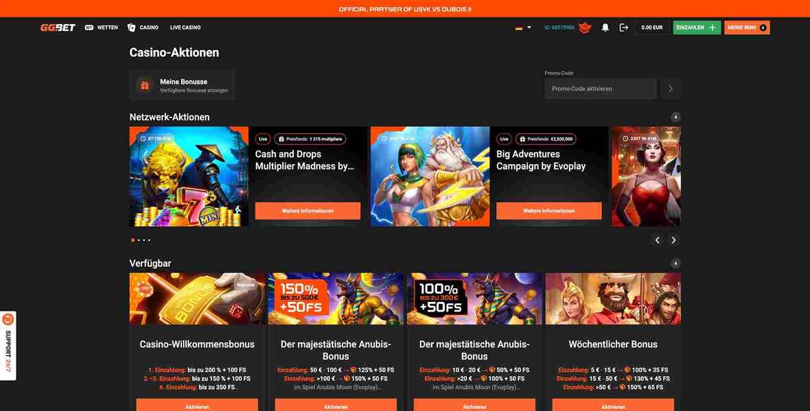 GG.Bet Bonusangebot