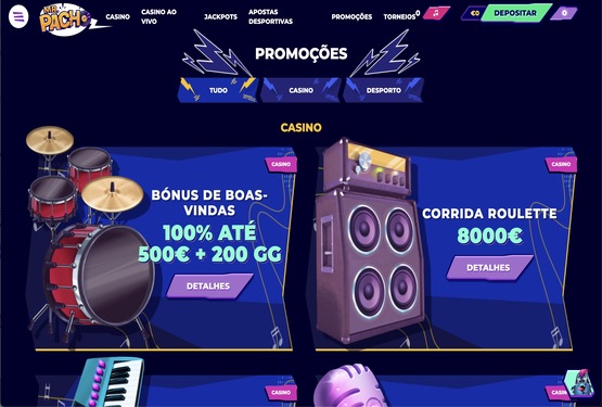 Mr.Pacho Casino Bonusseite