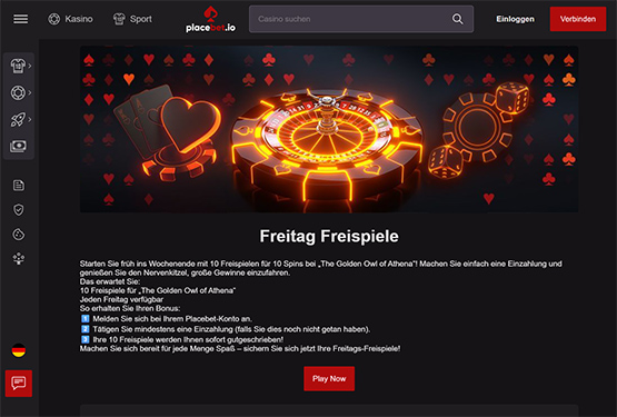 Placebet Casino Freitag Freispiele