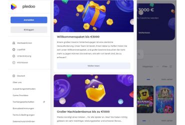 Pledoo Casino &ndash; Aktionen