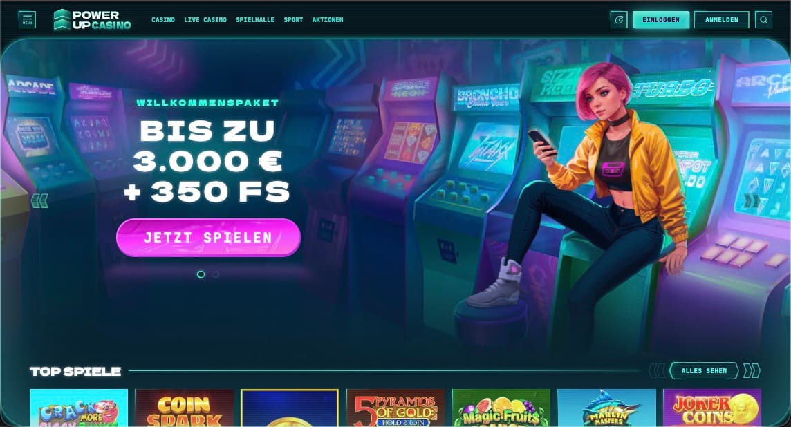 PowerUp Casino-Vorschau