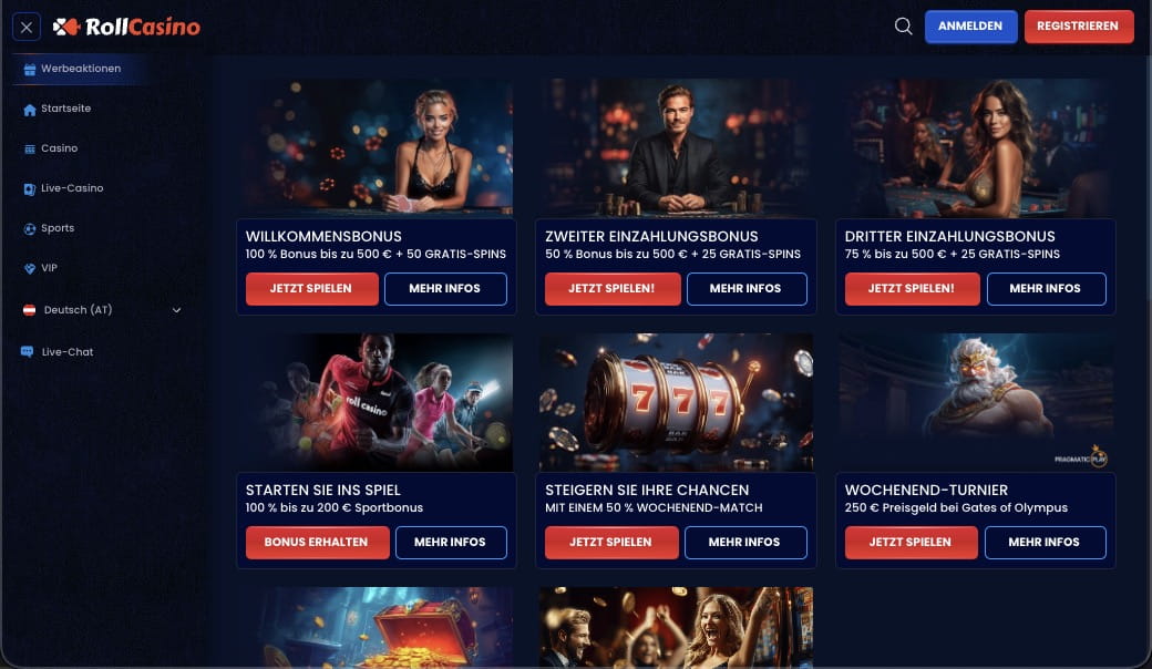 Rollcasino Bonusangebot