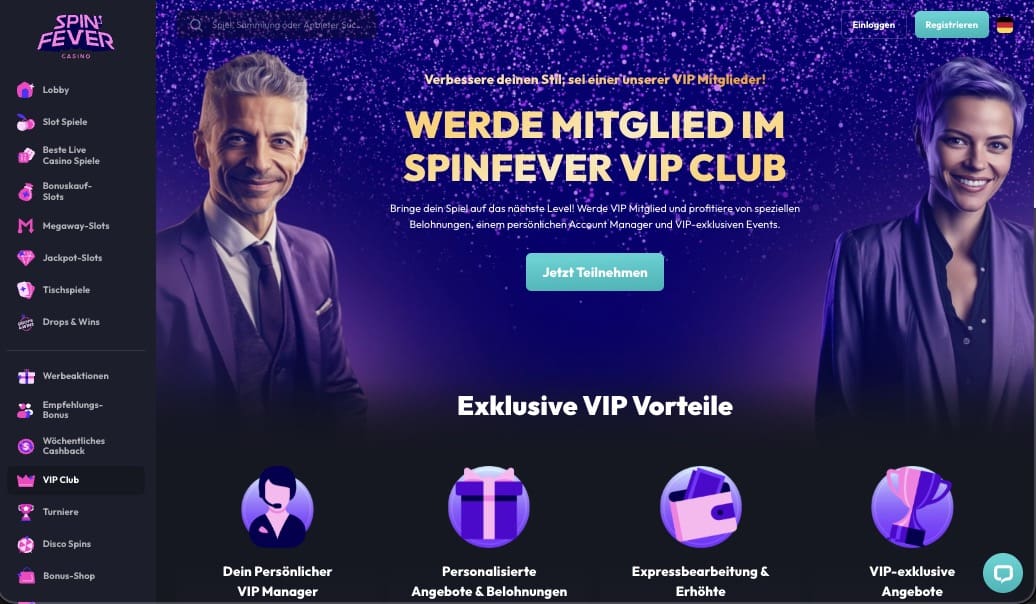 Spinfever VIP-Programm