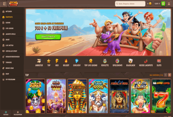 StoneVegas Casino Hauptseite