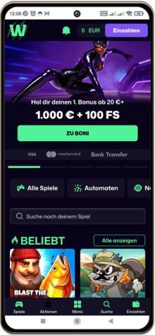 Das WinBeast Casino auf Mobilger&auml;ten