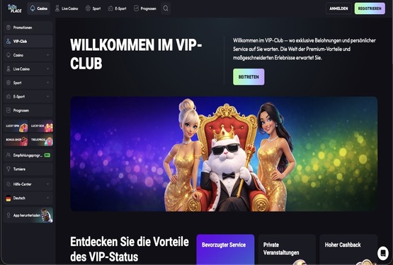 WinPlace Casino vip Seite
