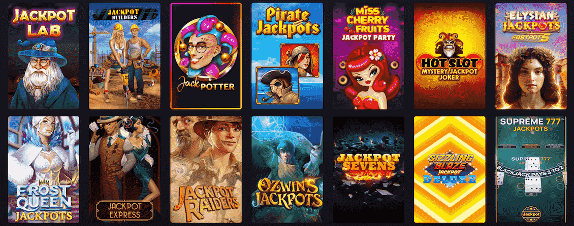 Avocasino Jackpot-Spiele