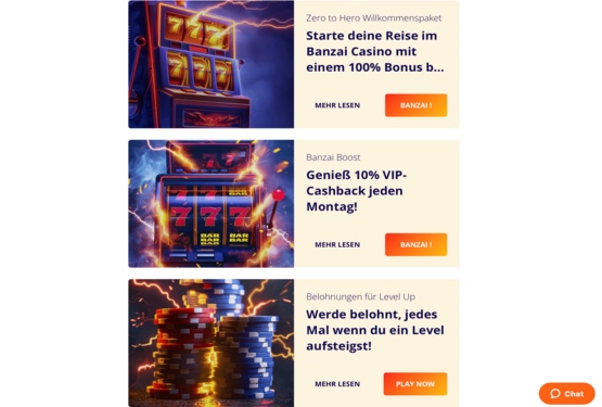 Banzai Casino Bonusangebot