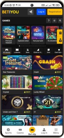 BetandYou Casino auf dem Mobiltelefon