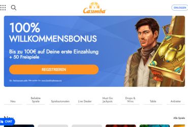 Casimba Casino - Hauptseite