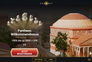 Casinoly Casino - Hauptseite