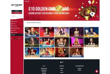 Dexterbet - Live-Spiele
