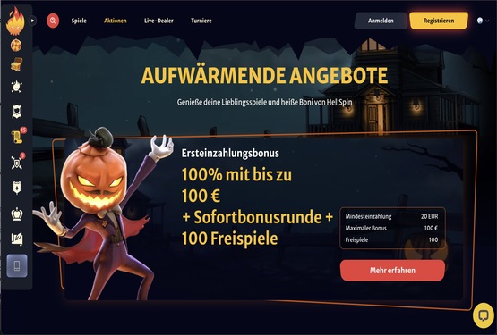 Hell Spin Bonusangebot