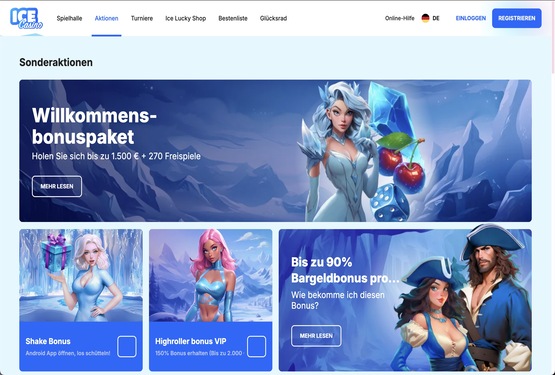 Ice Bonusangebot
