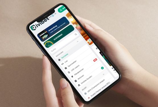 Ivibet Casino Hauptseite auf dem Handy