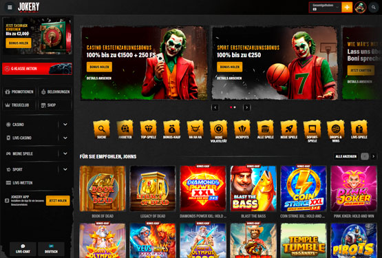 Jokery Hauptseite