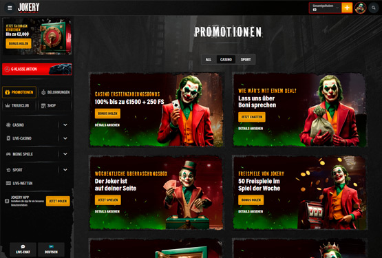 Jokery Bonusangebot