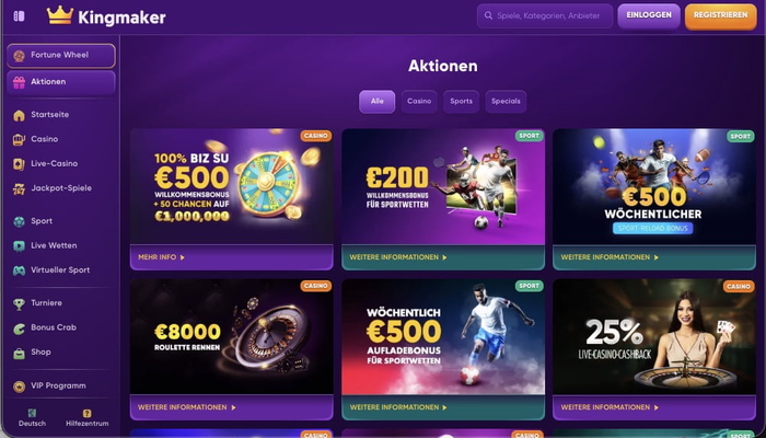 Kingmaker Bonusangebot