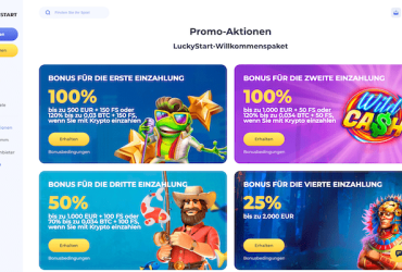 LuckyStart Casino Aktionen