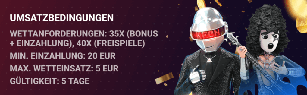 Bonusbedingungen im Neon54 Casino